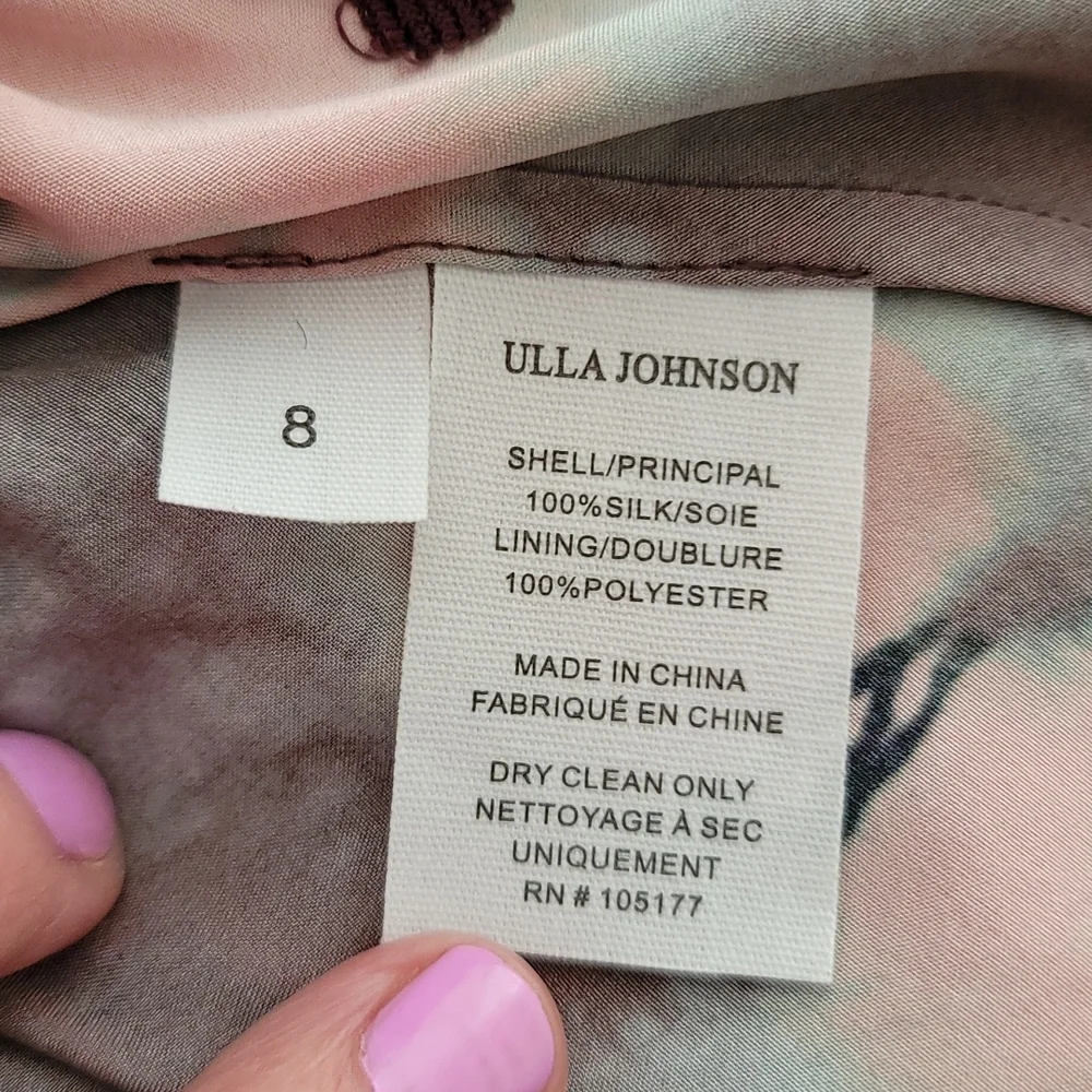 Ulla Johnson Semira Mini Dress Size 8 in Rosewood - Picture 11 of 12